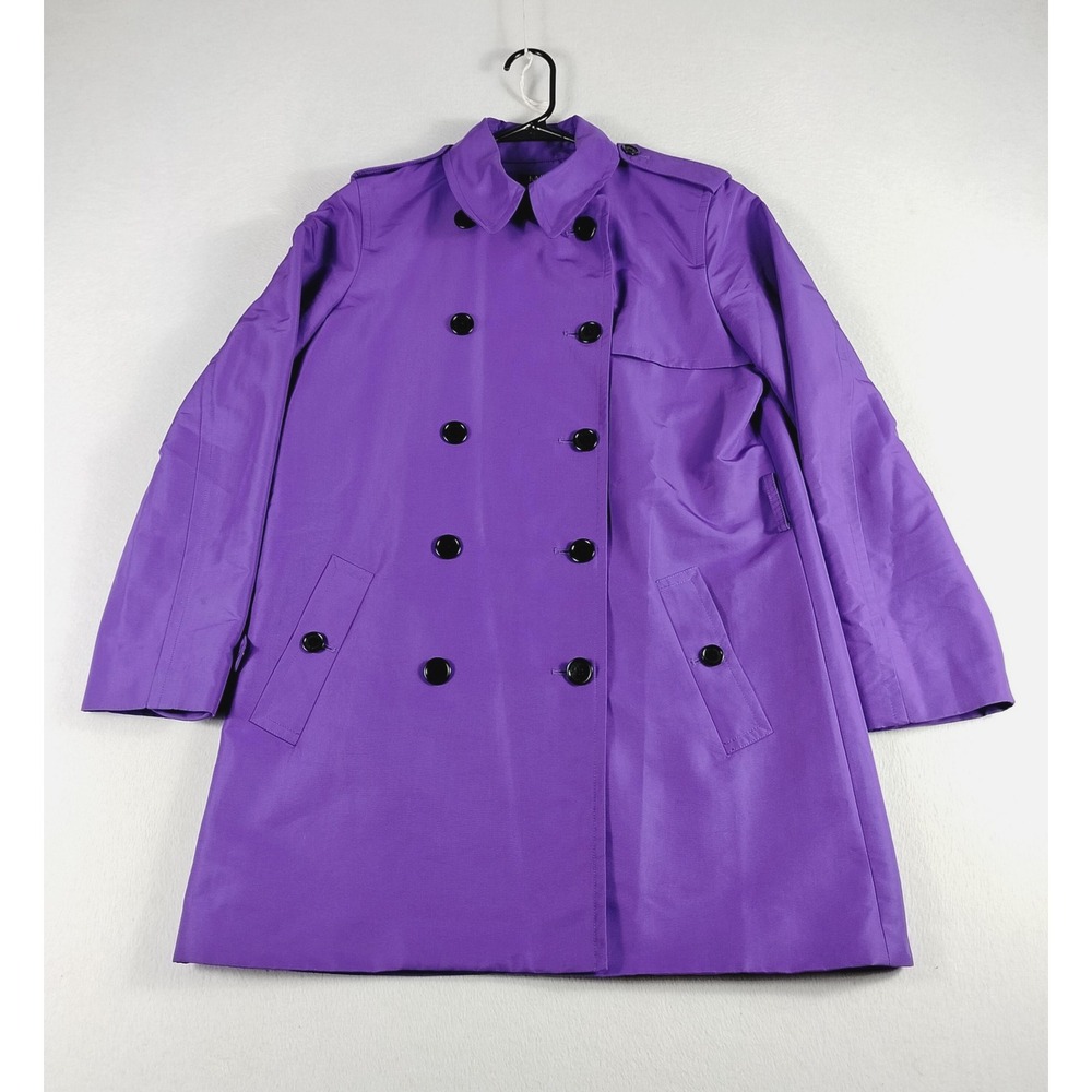 Lauren Ralph Lauren‎ Trench Coat Womens Petite Large Double Breasted Luxury